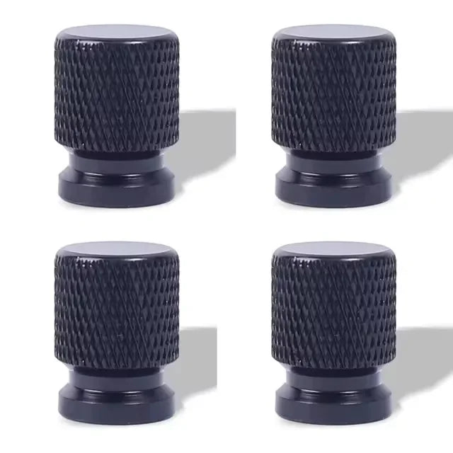 Car Wheel Tire Valve Caps Tyre Stem Covers Airdust Waterproof Aluminum Alloy American Style Valves 12mm Universal Motorcycle