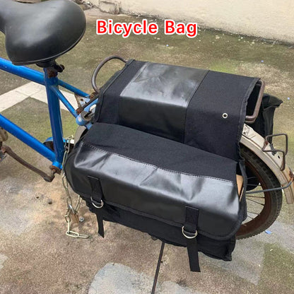 Motorbike Side Rear Bags Canvas Bag Large Capacity Luggage Cargo Bag For Bicycle ATV Electric Bike Motorcycle Saddle Bag