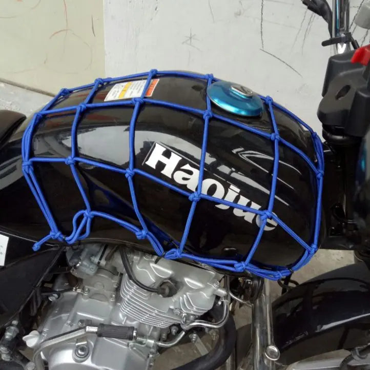 Motorcycle Accessories: Fuel Tank Net & Helmet Net