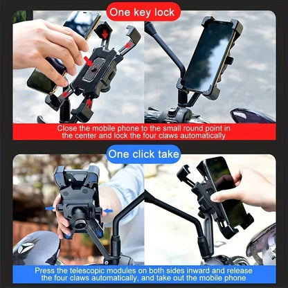Bicycle Phone Holder Bike Accessories Motorcycle Adjustable Stand 360° Rotatable GPS Clip Cycling Mtb Accesories Bikes Sports