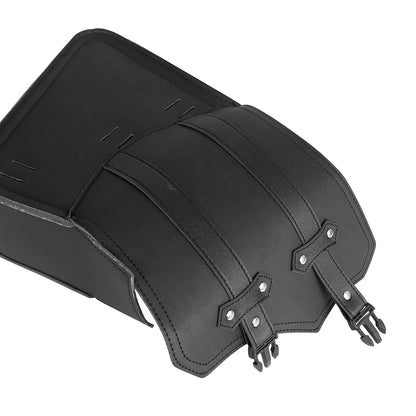 Black Motorcycle Saddlebags Side Tool Bag Luggage Saddle Bags Pouch PU Leather Universal For Honda Suzuki Kawasaki Yamaha