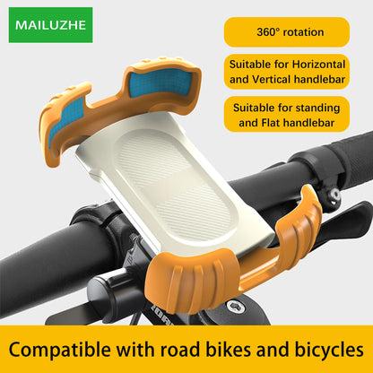 Bike Phone Holder, [2024 Upgrade] Motorcycle Phone Mount, Bicycle Phone Holder, Handlebar Phone Mount, iPhone Bike Mount, Bike A