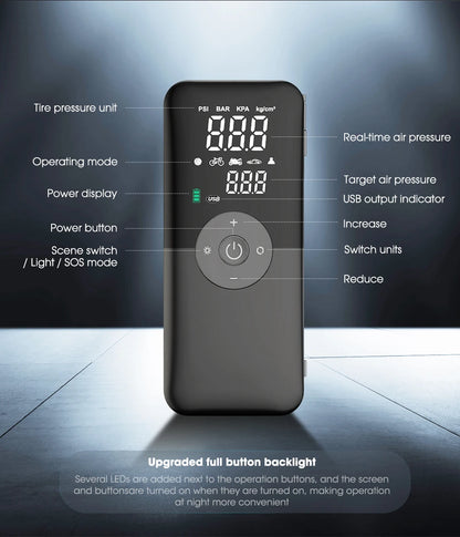 Air Compressor 12v Air Pump For Car Portable Tyre Inflator Electric Motorcycle Pump Air Compressor For Car Motorcycles Bicycles