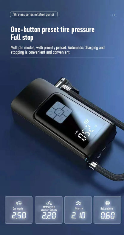 Air Compressor Air Pump For Car Portable Tyre Inflator Electric Motorcycle Pump Air Compressor For Car Motorcycles Bicycles