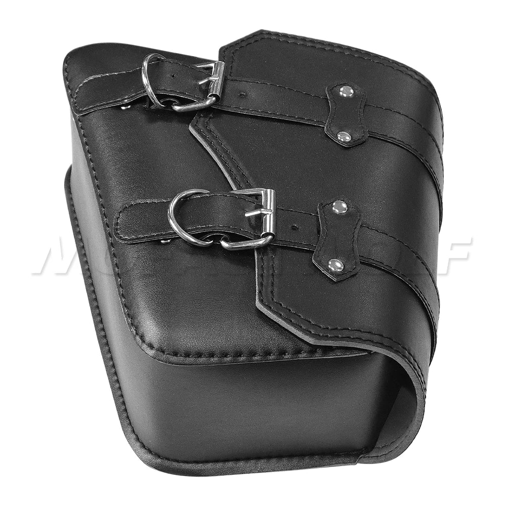Motorcycle Bag For Harley Sportster Honda Suzuki Yamaha Kawasaki Leather Motorcycle Saddle Bag Waterproof Side Bags Tool Pouch