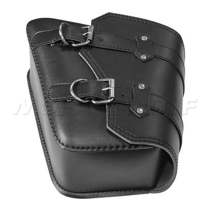 Motorcycle Bag For Harley Sportster Honda Suzuki Yamaha Kawasaki Leather Motorcycle Saddle Bag Waterproof Side Bags Tool Pouch
