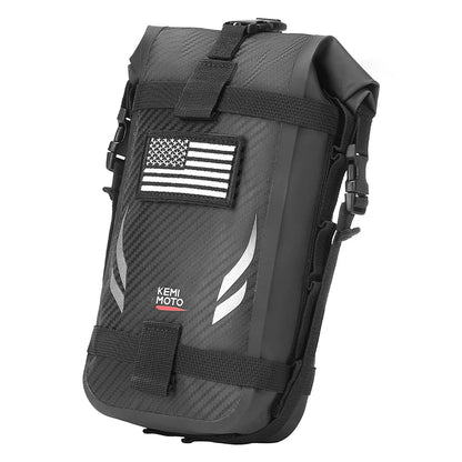 Motorcycle Side Bags 3.5L Waterproof Outdoor Adventure Crash Bar Fender Bag Motorbike Motocross Dirt Bike Frame Tool Saddle Bag