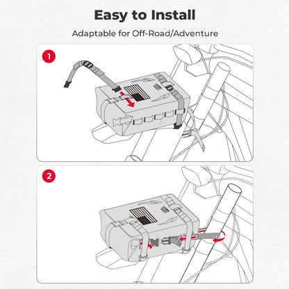 Motorcycle Side Bags 3.5L Waterproof Outdoor Adventure Crash Bar Fender Bag Motorbike Motocross Dirt Bike Frame Tool Saddle Bag