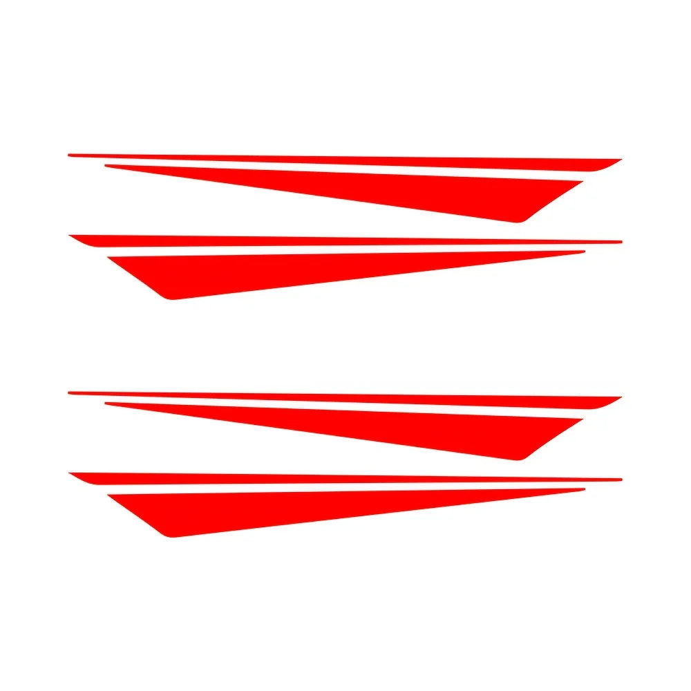 2PCS/SET Motorcycle Stickers with Reflective Geometric Motif, Easy to Apply, Boosting Safety & Personality