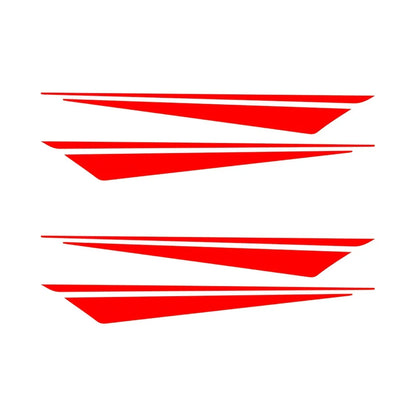 2PCS/SET Motorcycle Stickers with Reflective Geometric Motif, Easy to Apply, Boosting Safety & Personality