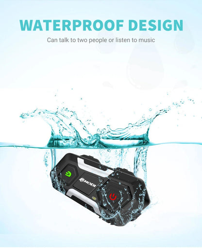 Waterproof Motorcycle Intercom Helmet Headset Helmet Speaker Interphone Moto Headset Wireless Intercomunicador 1200M