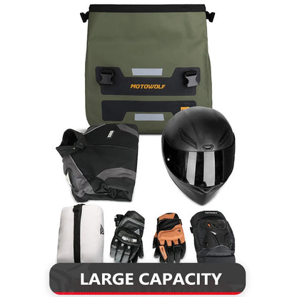 Motorcycle Outdoor Long-Distance Riding Large Capacity Side Bag Side Storage Waterproof Saddle Bag Back Seat Storage Bag SideBag