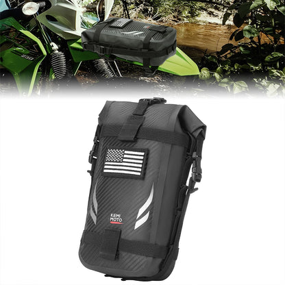 Motorcycle Side Bags 3.5L Waterproof Outdoor Adventure Crash Bar Fender Bag Motorbike Motocross Dirt Bike Frame Tool Saddle Bag