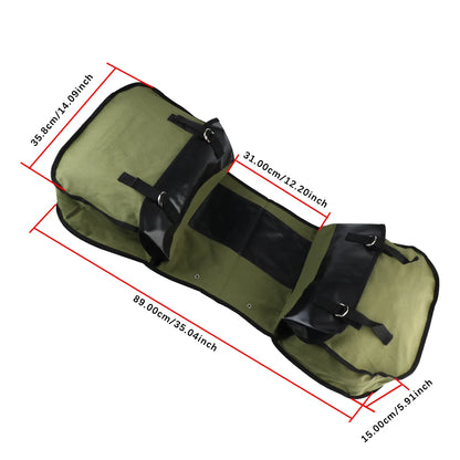 Motorbike Side Rear Bags Canvas Bag Large Capacity Luggage Cargo Bag For Bicycle ATV Electric Bike Motorcycle Saddle Bag