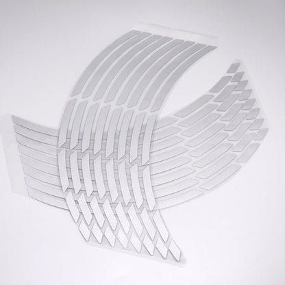 Car Motorcycle Tire Rim Stickers 17"-19" Reflective Wheel Tyre Sticker Decors Motorbike Auto Decals