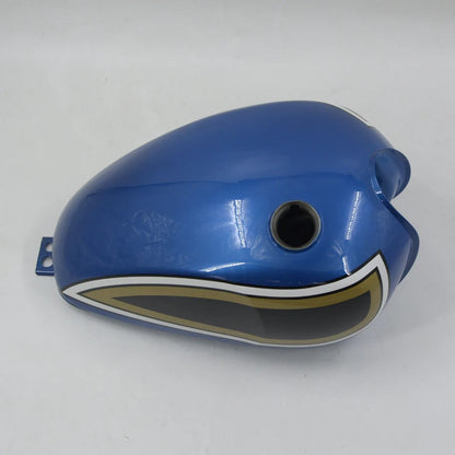 Motorcycle TANK - 12 LITRE - CUSTOM BLUE For MUTT Motorcycle Original Parts MPT-0349