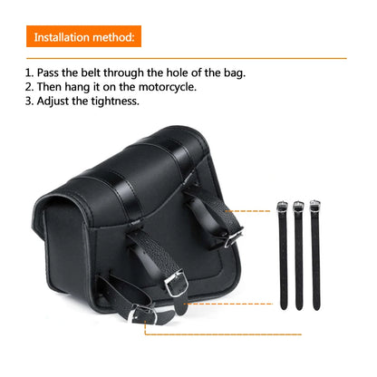Motorcycle Side Bags Saddlebags Leather Saddle Bag Side Luggage Storage Tool For Honda/Suzuki/Yamaha Pouch Bag Universal