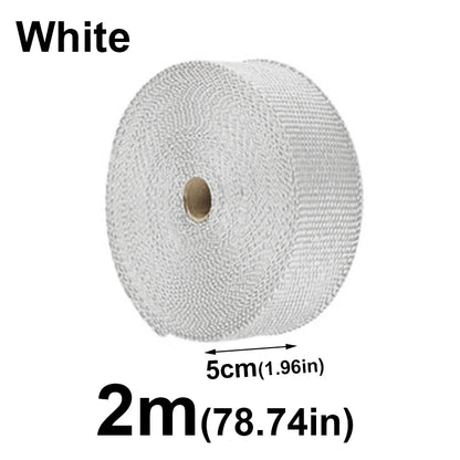 1/2M Motorcycle Exhaust Thermal Tape Header Wrap Manifold Insulation Cotton High Temperature Protection Parts