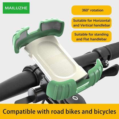 Bike Phone Holder, [2024 Upgrade] Motorcycle Phone Mount, Bicycle Phone Holder, Handlebar Phone Mount, iPhone Bike Mount, Bike A