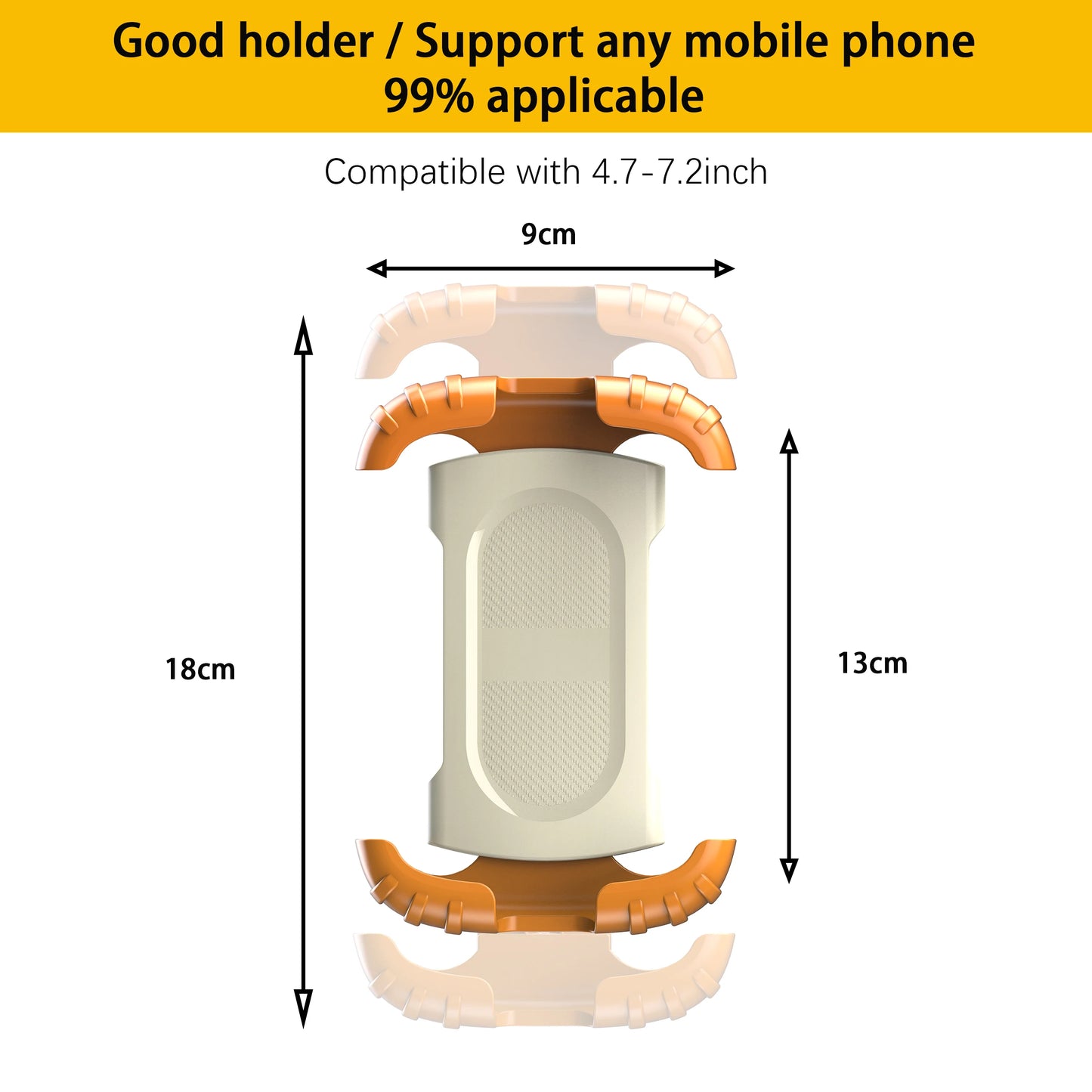 Bike Phone Holder, [2024 Upgrade] Motorcycle Phone Mount, Bicycle Phone Holder, Handlebar Phone Mount, iPhone Bike Mount, Bike A