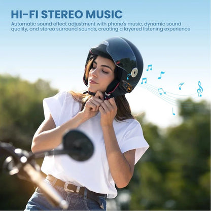 Bluetooth Motorcycle Helmet Headset Headphone Wireless Motor Bike Handsfree Stereo Earphone Speaker Noise Reduction With Mic