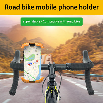 Bike Phone Holder, [2024 Upgrade] Motorcycle Phone Mount, Bicycle Phone Holder, Handlebar Phone Mount, iPhone Bike Mount, Bike A