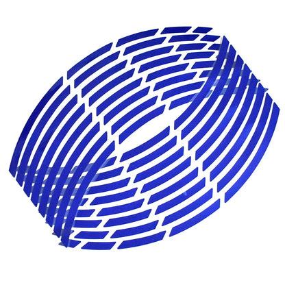 Car Motorcycle Tire Rim Stickers 17"-19" Reflective Wheel Tyre Sticker Decors Motorbike Auto Decals