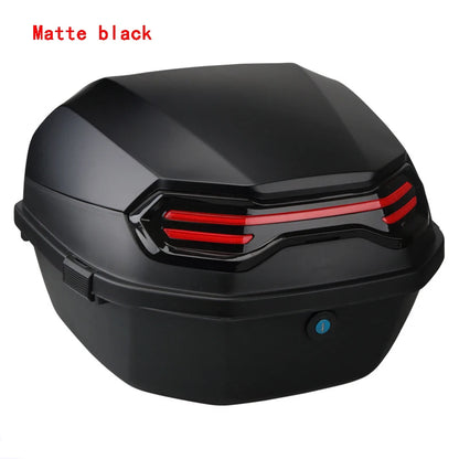 Motorcycle Tail Box Scooter Boots Trunk Cool ABS+PP Solid Case For Full Helmet Storage Organizer luggage Box Tail Box Back