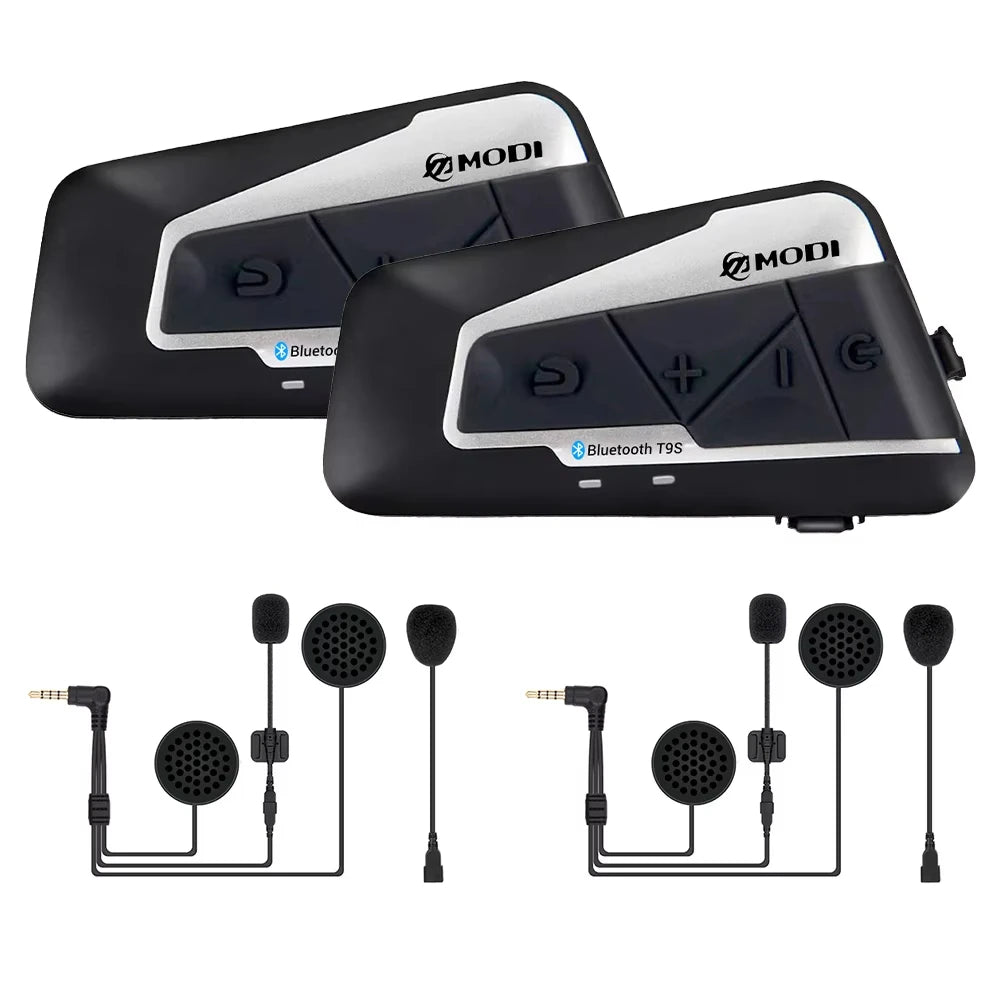 Waterproof Motorcycle Intercom Helmet Headset Helmet Speaker Interphone Moto Headset Wireless Intercomunicador 1200M