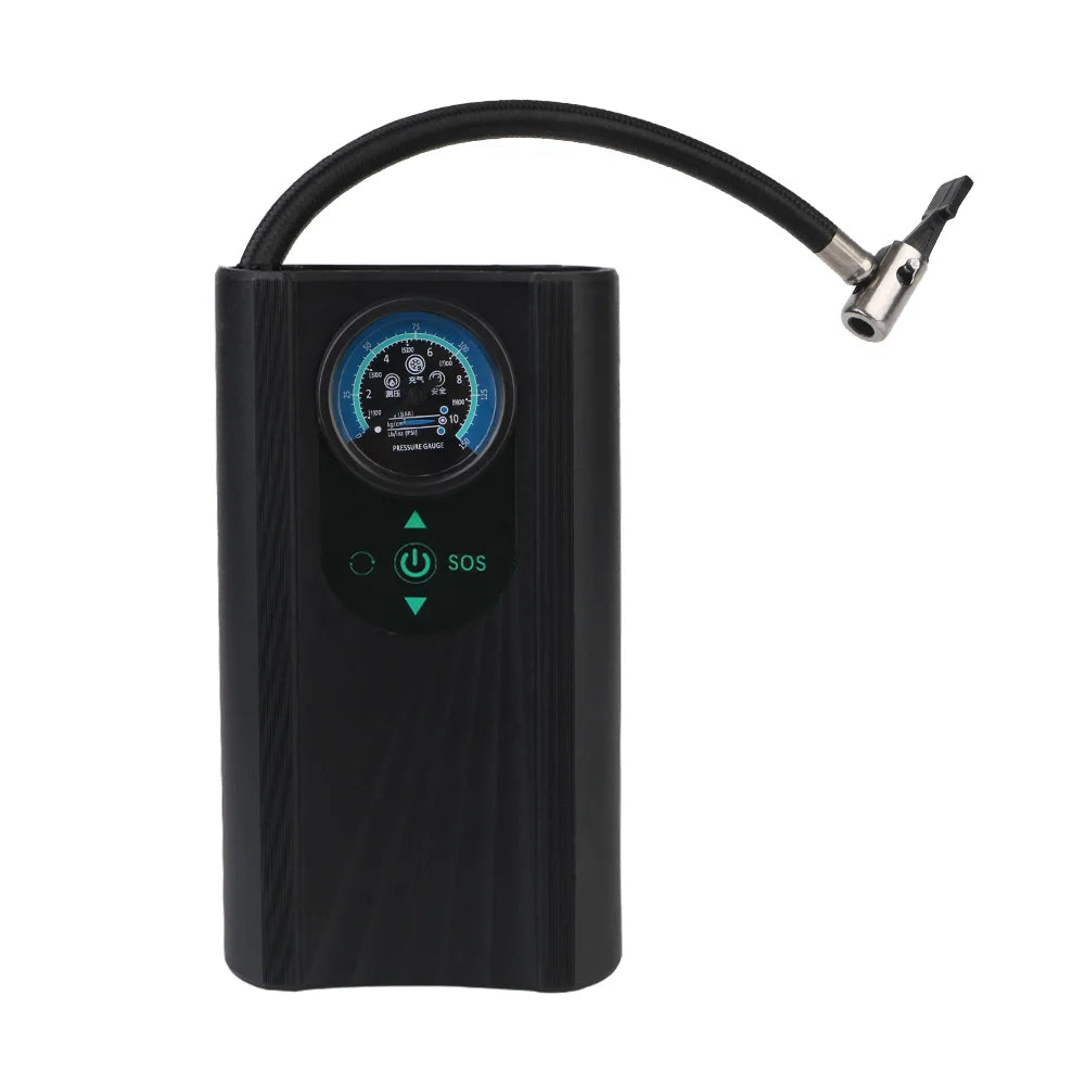 12V Handheld Air Pump Quick Inflating Electric Air Compressor High Precision Motorcycle Tyre Inflator for Motorbike Auto Bicycle