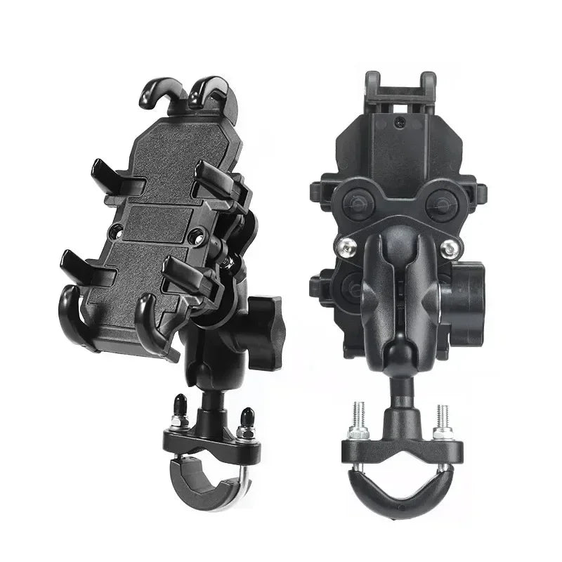 Motorcycle Phone Mount One Bike Phone Holder 4.7"-7.1" Cell Phones Handlebar Cell Phone Holder for Bike Motorcycle Scooter ATV