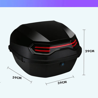 Motorcycle Tail Box Scooter Boots Trunk Cool ABS+PP Solid Case For Full Helmet Storage Organizer luggage Box Tail Box Back