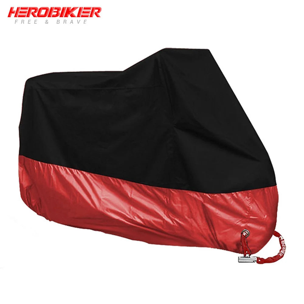 New Motorcycle Cover Funda Moto Rain Cover Waterproof Dustproof UV Protective Cover Coat Indoor Outdoor Motorbike Scooter Cover