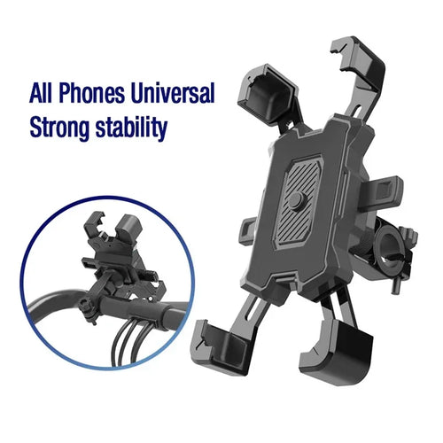 Bicycle Phone Holder Bike Accessories Motorcycle Adjustable Stand 360° Rotatable GPS Clip Cycling Mtb Accesories Bikes Sports