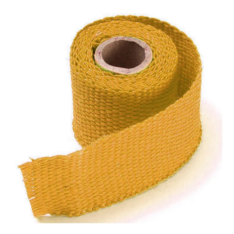 Motorcycle Car Exhaust Pipe Wrap Tape Heat Wrap Blue Black 1.5 Meters Car Exhaust Pipe Wrap Insulation Fiber Tape Auto Accessory