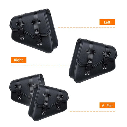 Motorcycle Side Bags Saddlebags Leather Saddle Bag Side Luggage Storage Tool For Honda/Suzuki/Yamaha Pouch Bag Universal