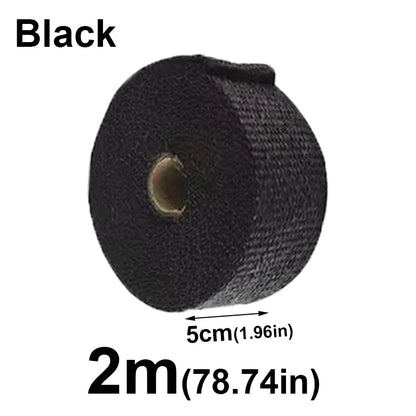 1/2M Motorcycle Exhaust Thermal Tape Header Wrap Manifold Insulation Cotton High Temperature Protection Parts