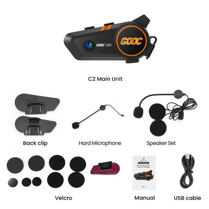 Bluetooth Motorcycle Helmet Headset Headphone Wireless Motor Bike Handsfree Stereo Earphone Speaker Noise Reduction With Mic