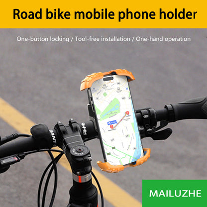 Bike Phone Holder, [2024 Upgrade] Motorcycle Phone Mount, Bicycle Phone Holder, Handlebar Phone Mount, iPhone Bike Mount, Bike A