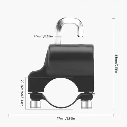 Helmet Lock for Motorcycle Scooter Atv Bicycle  Universal Security Anti-theft Handlebar Lock 20mm-26mm with Keys Handle Locks