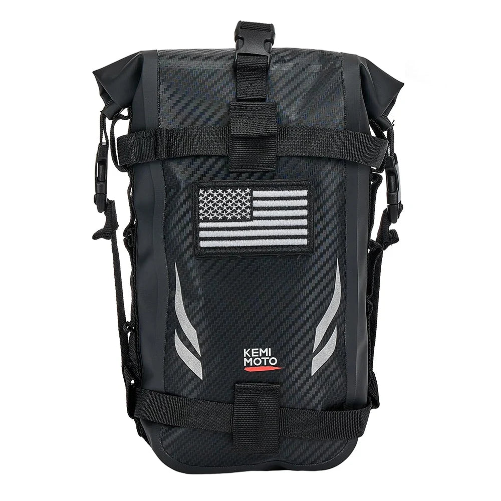 Motorcycle Side Bags 3.5L Waterproof Outdoor Adventure Crash Bar Fender Bag Motorbike Motocross Dirt Bike Frame Tool Saddle Bag