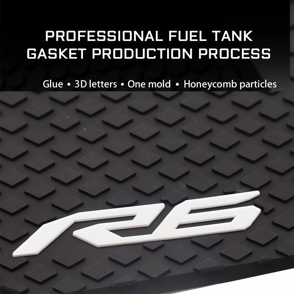 Motorcycle Tank Grip Side Decals Anti Slip Tank Pad Stickers For Yamaha GYTR YZF R6 2017 GYTR YZF R6 RACE 2022 2023 tank grips