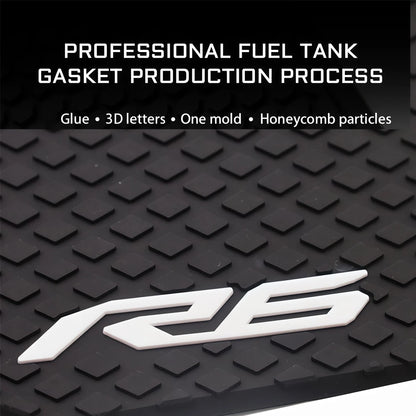 Motorcycle Tank Grip Side Decals Anti Slip Tank Pad Stickers For Yamaha GYTR YZF R6 2017 GYTR YZF R6 RACE 2022 2023 tank grips