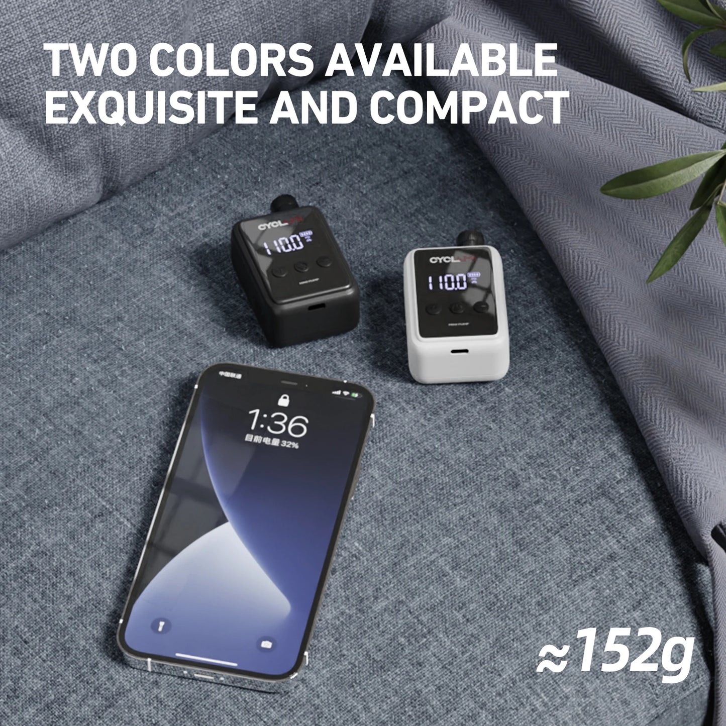 150PSI Portable Pocket Bike Electric Air Pump Schrader Presta Valve MTB MINI Rechargeable Compressor Tire Inflator CYCLAMI HW125