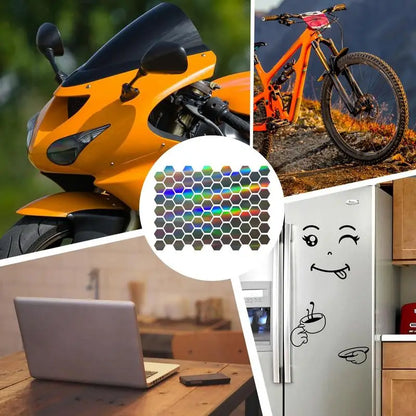 Reflective Stickers for Bikes Multipurpose Motorcycle Reflective Tape Motorcycle Helmets Decals Beautiful Bicycles Stickers