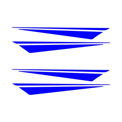 2PCS/SET Motorcycle Stickers with Reflective Geometric Motif, Easy to Apply, Boosting Safety & Personality