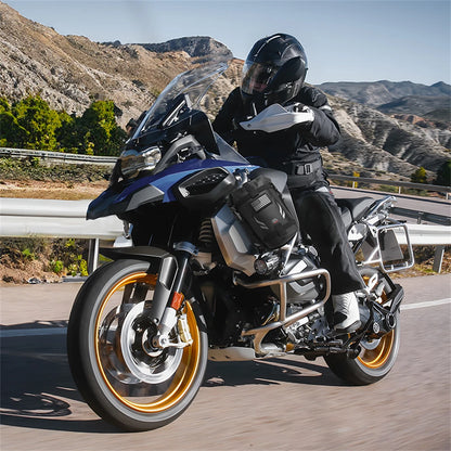 Motorcycle Side Bags 3.5L Waterproof Outdoor Adventure Crash Bar Fender Bag Motorbike Motocross Dirt Bike Frame Tool Saddle Bag