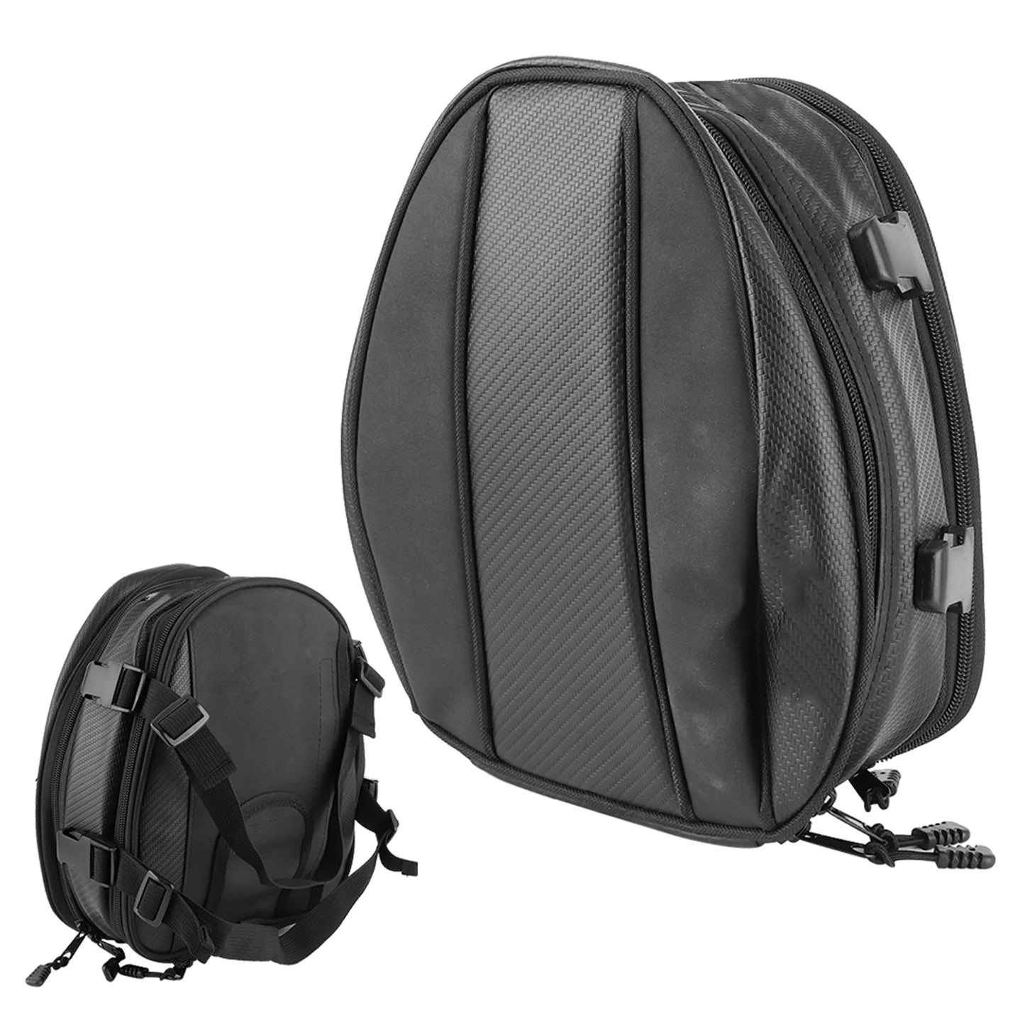 Motorcycle Rear Seat Bag Waterproof Back Saddle Helmet Tail Luggage Bags Box Rear Seat Bag Tail Luggage Box Motorcycle Tail Bag