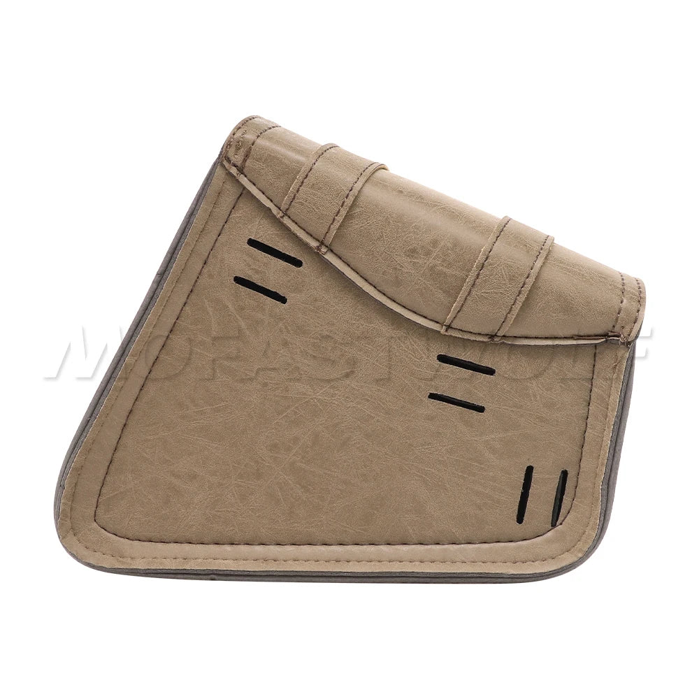 Motorcycle Bag For Harley Sportster Honda Suzuki Yamaha Kawasaki Leather Motorcycle Saddle Bag Waterproof Side Bags Tool Pouch