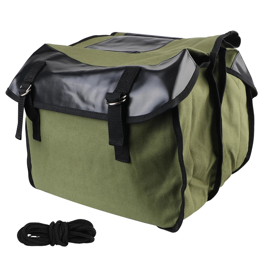 Motorbike Side Rear Bags Canvas Bag Large Capacity Luggage Cargo Bag For Bicycle ATV Electric Bike Motorcycle Saddle Bag